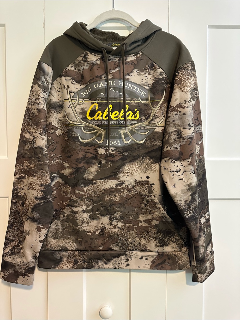 Cabela's Men's Camo Crewneck Hoodie - Brown, Olive, Tan